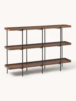 Librerías|Estanterías>Westwing Collection Estantería de madera Renee Madera de nogal