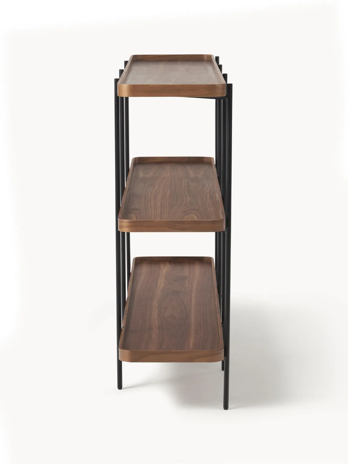 Librerías|Estanterías>Westwing Collection Estantería de madera Renee Madera de nogal