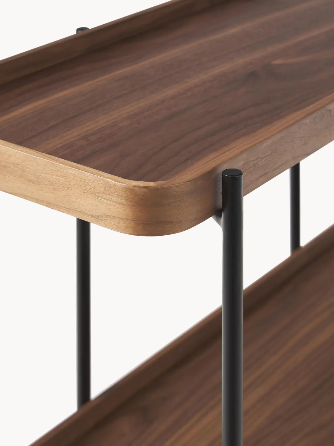 Librerías|Estanterías>Westwing Collection Estantería de madera Renee Madera de nogal