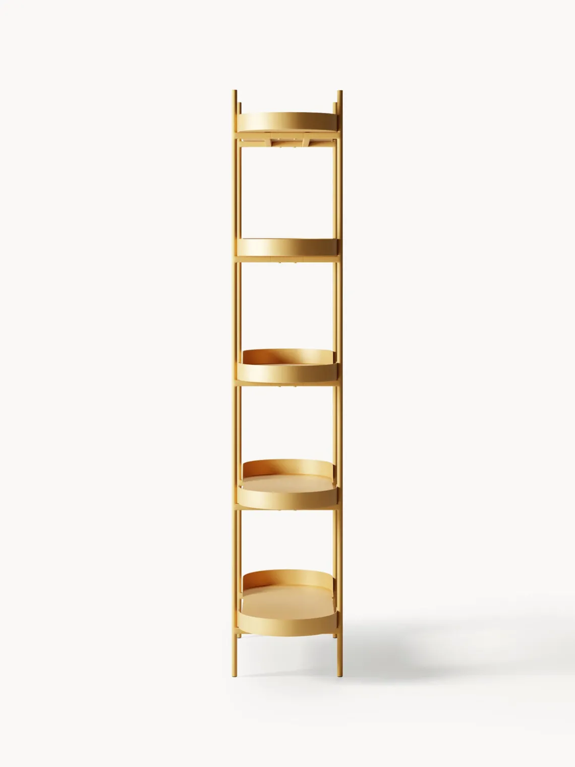 Librerías|Estanterías>Westwing Collection Estantería de metal alta Taru Ocre mate