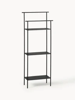 Estanterías De Baño|Librerías>Ferm Living Estantería de metal estrecha Dora Negro mate