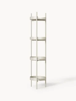 Librerías|Estanterías>Westwing Collection Estantería de metal estrecha Taru Beige claro, mate