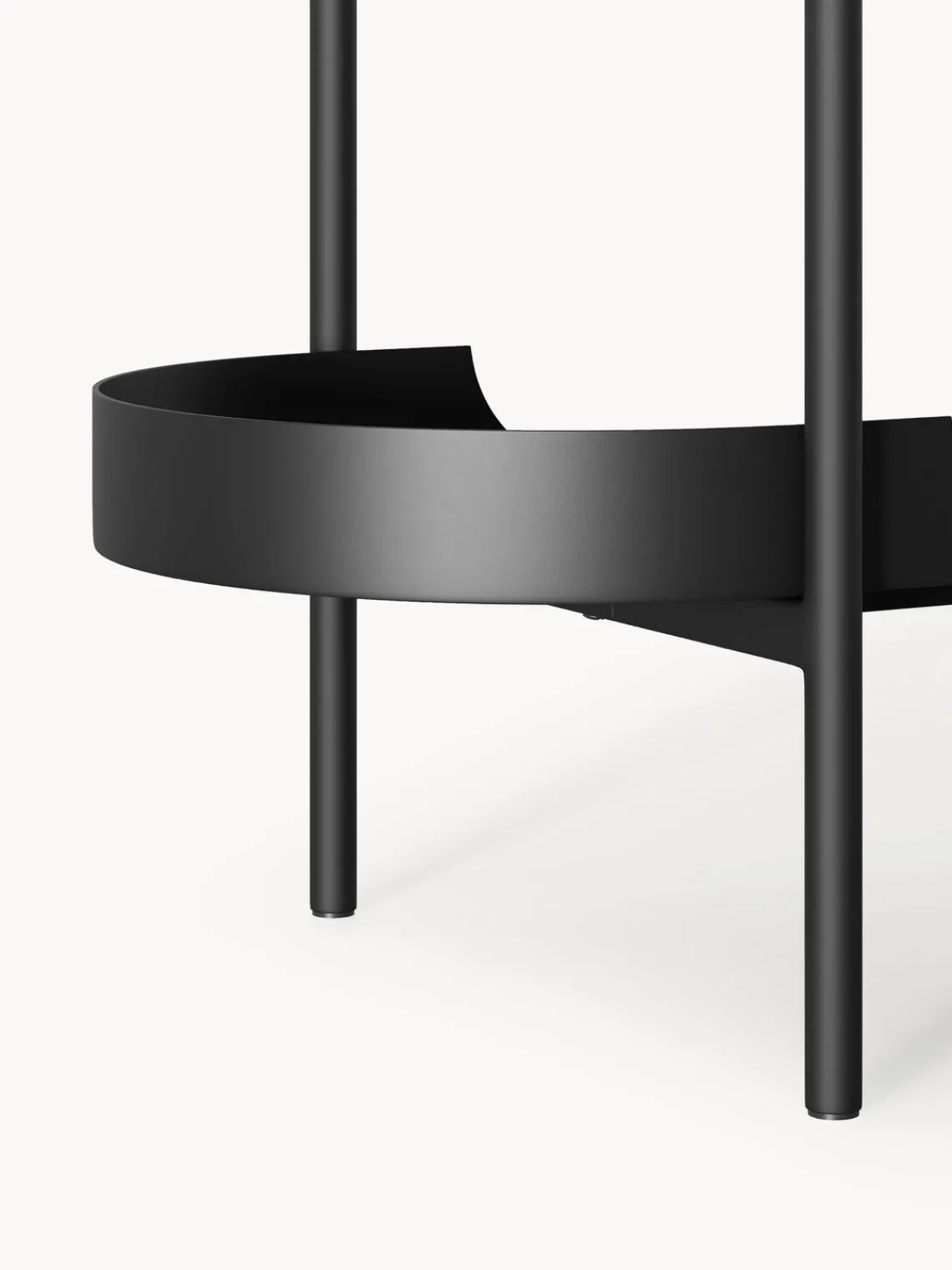 Librerías|Estanterías>Westwing Collection Estantería de metal Taru Negro mate