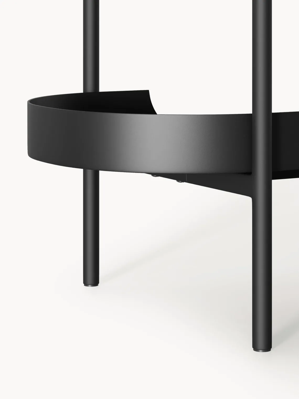 Librerías|Estanterías>Westwing Collection Estantería de metal Taru Negro mate