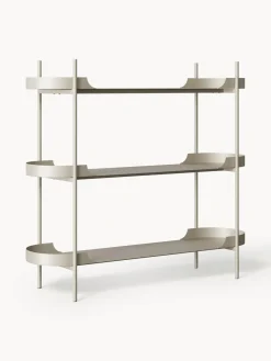 Librerías|Estanterías>Westwing Collection Estantería de metal Taru Beige claro mate