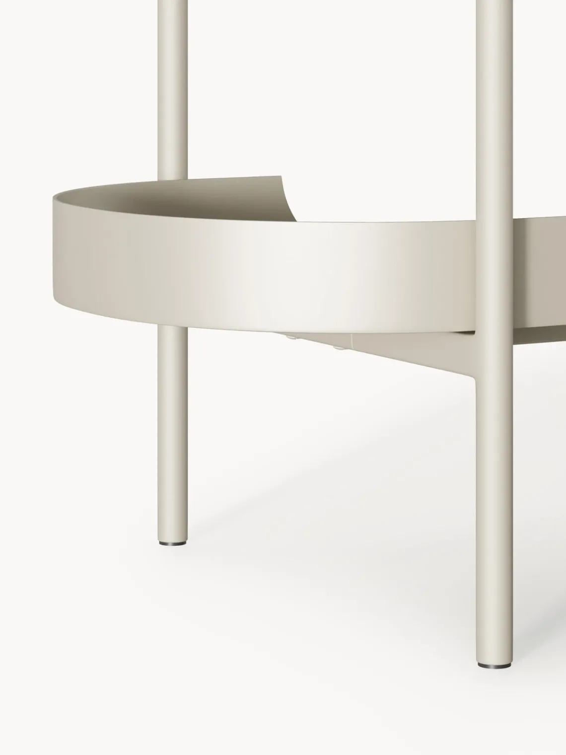 Librerías|Estanterías>Westwing Collection Estantería de metal Taru Beige claro mate