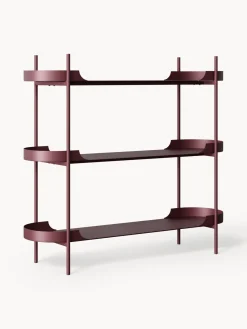 Librerías|Estanterías></noscript>Westwing Collection Estantería de metal Taru Rojo vino mate