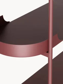 Librerías|Estanterías></noscript>Westwing Collection Estantería de metal Taru Rojo vino mate