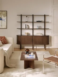 Outlet Estantería grande con frente acanalado Calary Librerías|Estanterías