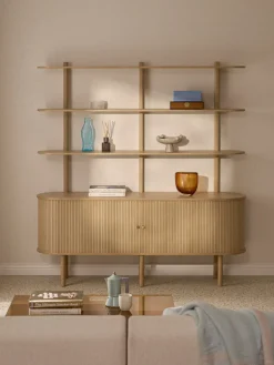 Discount Estantería grande con frente acanalado Calary Librerías|Estanterías