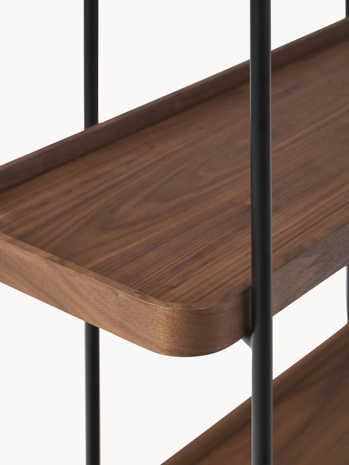 Librerías|Estanterías>Westwing Collection Estantería grande de madera Renne Madera de nogal