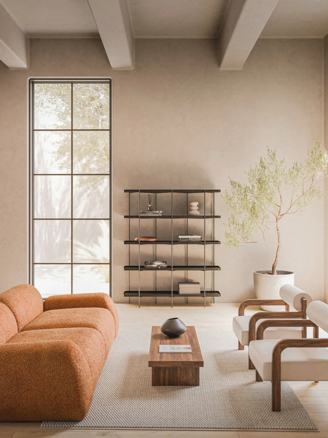 Sale Estantería grande de madera Renne Librerías|Estanterías De Oficina