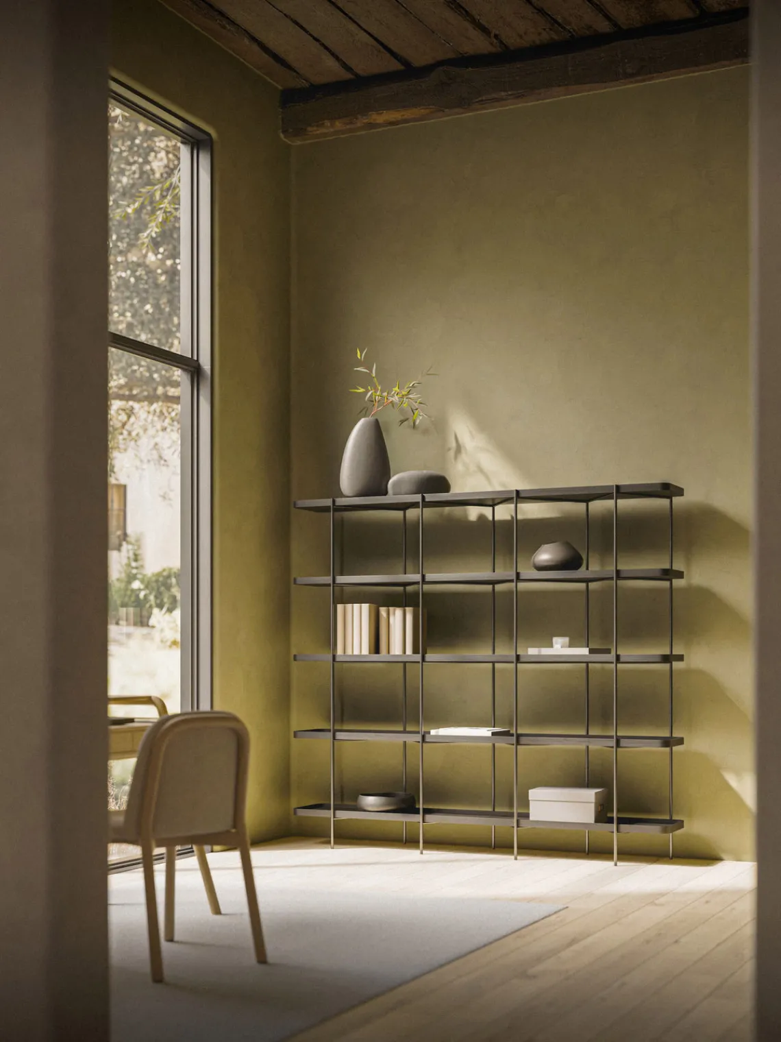 Sale Estantería grande de madera Renne Librerías|Estanterías De Oficina