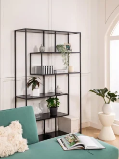 Librerías|Estanterías De Oficina> Estantería grande Seaford Negro