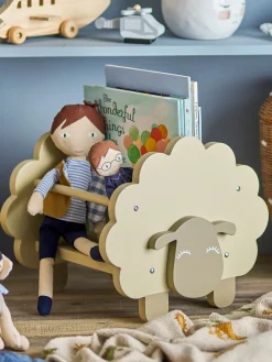 Decoración Infantil|Cestas Y Cajas></noscript>Bloomingville Mini Estantería infantil en forma de oveja Dolly