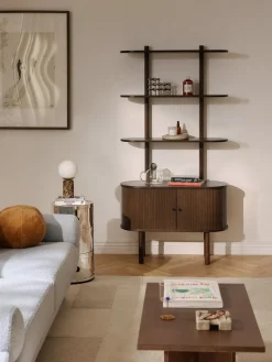 Discount Estantería pequeña con frente acanalado Calary Librerías|Estanterías