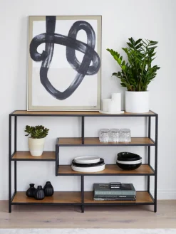 Librerías|Estanterías></noscript> Estantería Seaford Look madera, negro