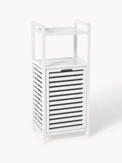 Cestos De La Ropa|Jarrones>Westwing Collection Estanteria de baño con cesta de lavandería Kit Blanco