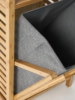 Cestos De La Ropa|Estanterías De Baño></noscript>Westwing Collection Estanteria de baño con cesta de lavandería Kit Madera de bambú