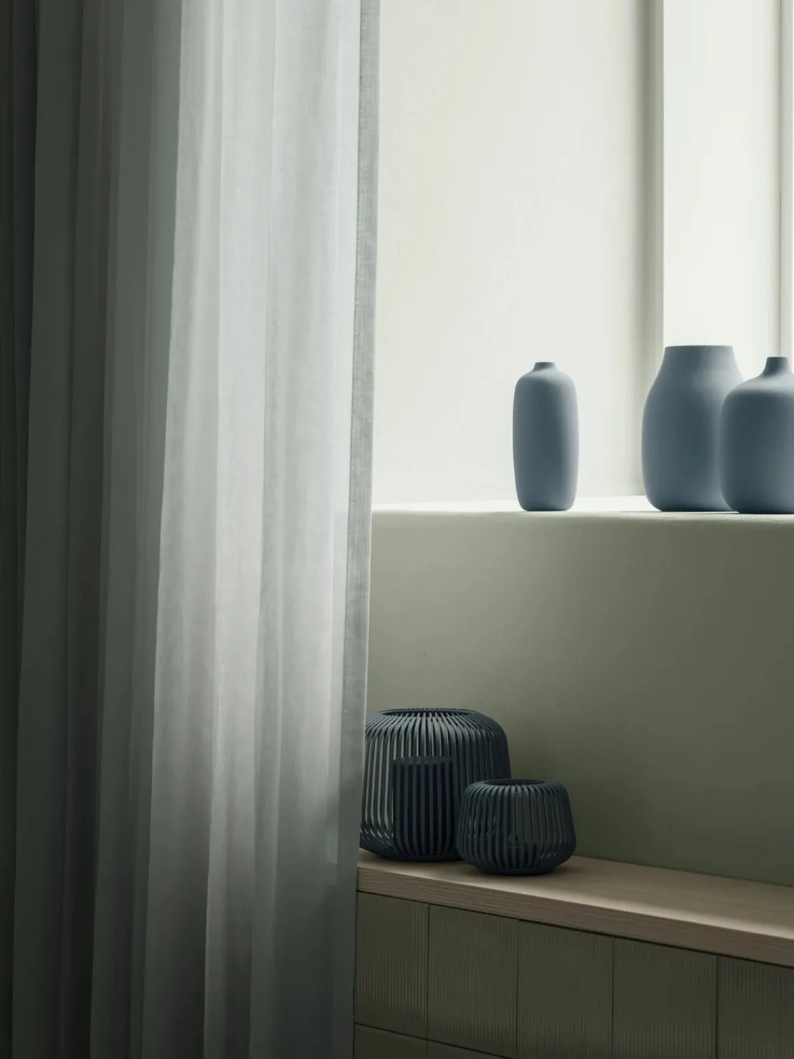 Farolillos|Jarrones>blomus Farolillo Lito Gris azulado