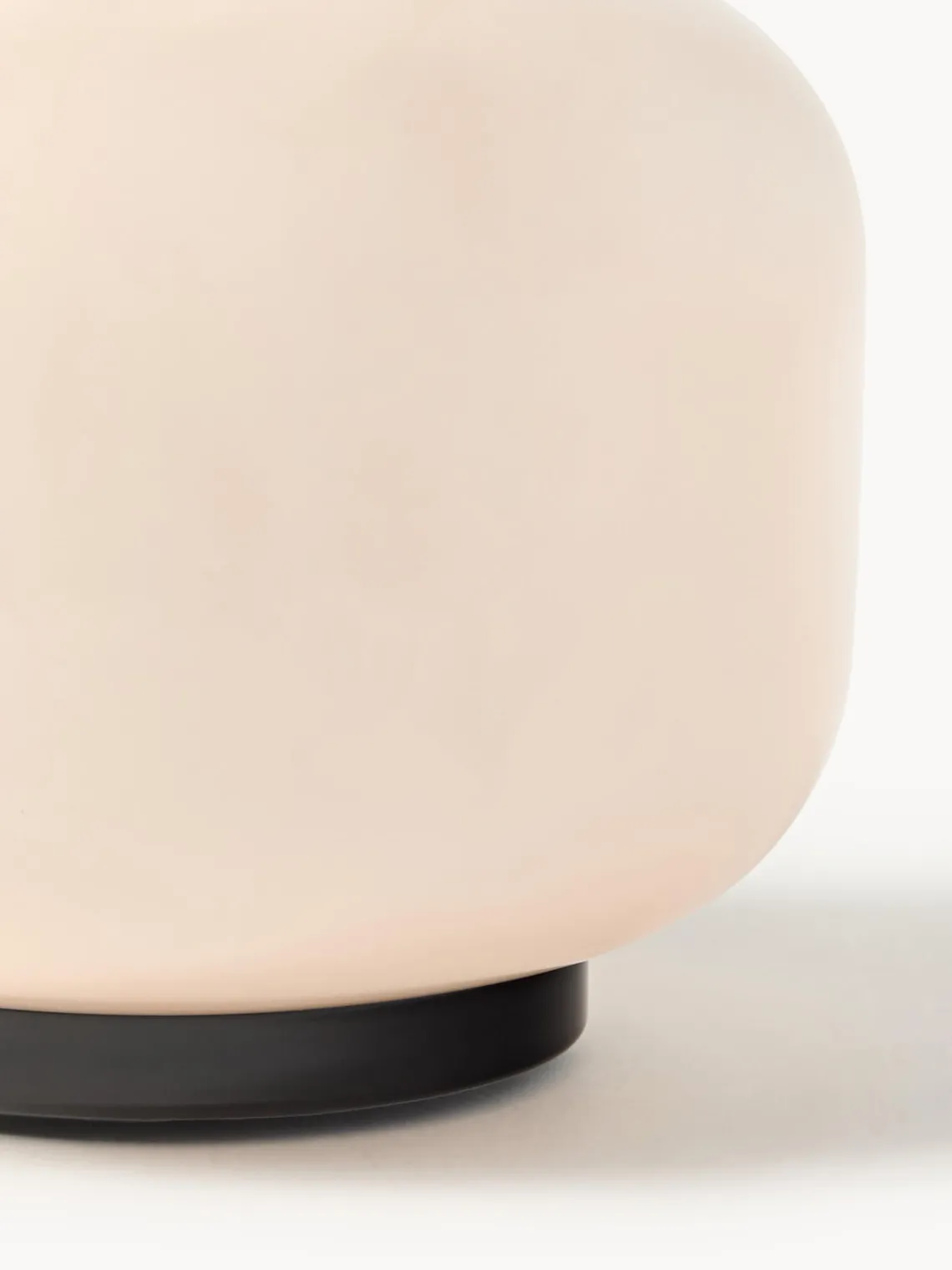 Farolillos|Jarrones>Westwing Collection Farolillo soplado Lumino, 26 cm Rosa claro, negro