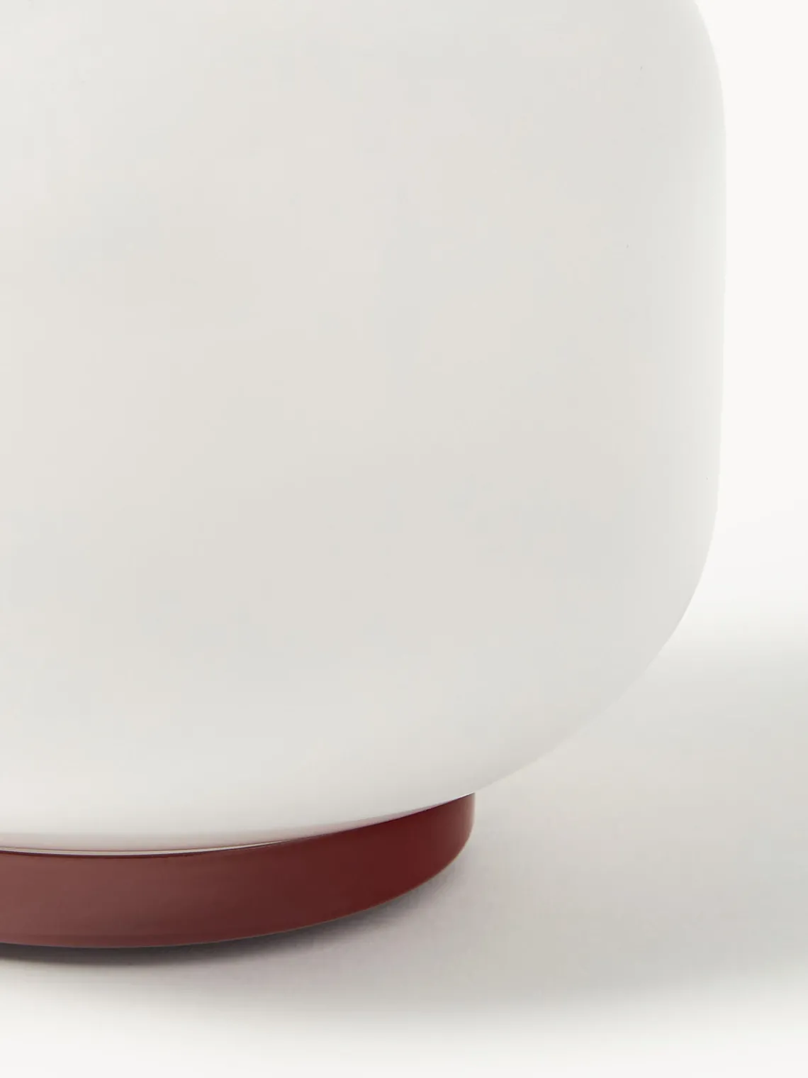 Farolillos|Jarrones>Westwing Collection Farolillo soplado Lumino, 26 cm Blanco, rojo vino