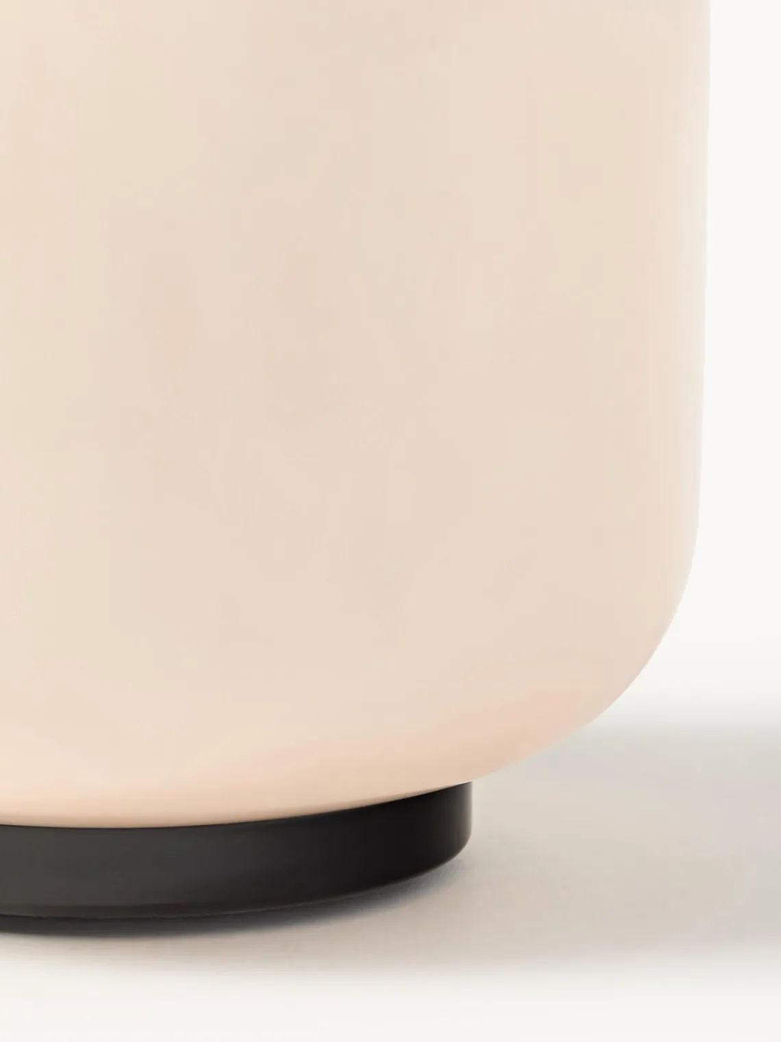 Farolillos|Jarrones>Westwing Collection Farolillo soplado Lumino, 35 cm Rosa claro, negro