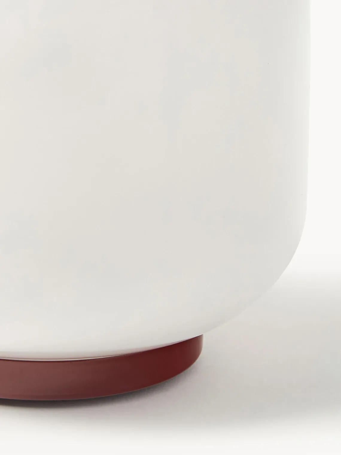 Farolillos|Jarrones>Westwing Collection Farolillo soplado Lumino, 35 cm Blanco, rojo vino