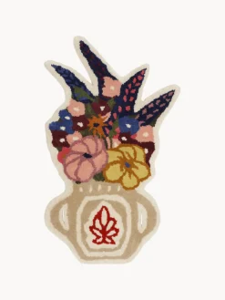 Hot Felpudo artesanal de lana mullida Flower Vase Objetos Decorativos De Pared|Jarrones