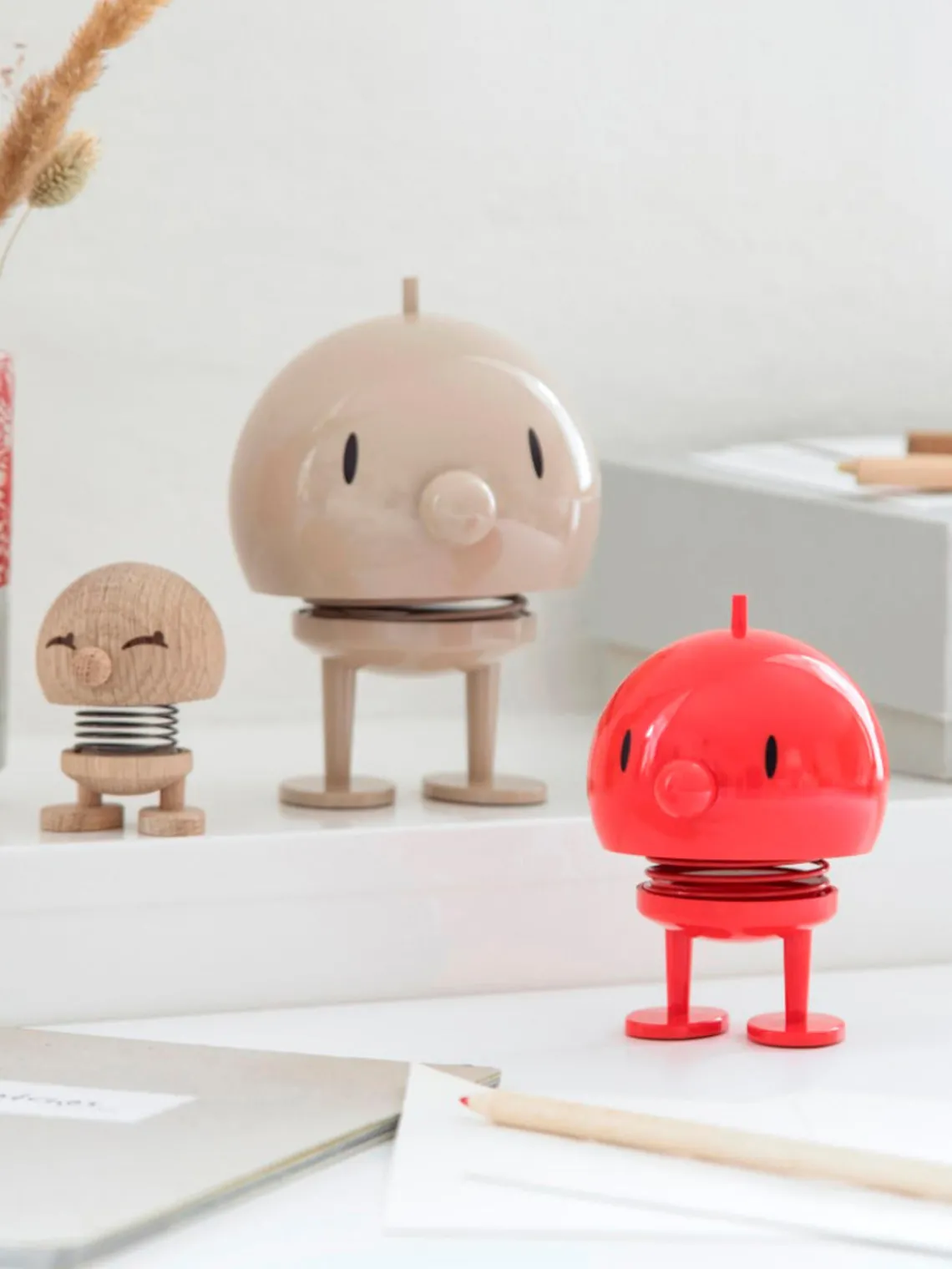 Figuras Decorativas|Jarrones>Hoptimist Figura decorativa Bumble, 11 cm Rojo