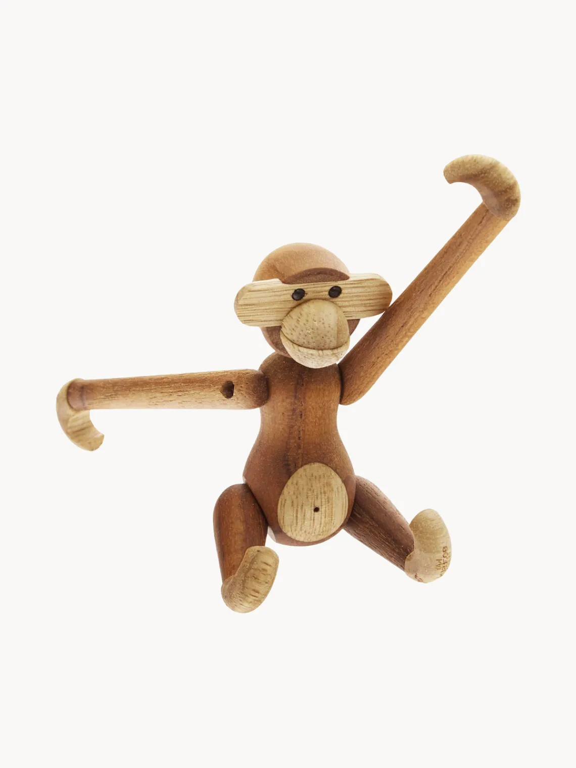 Jarrones|Figuras Decorativas>KAY BOJESEN Figura decorativa de madera de teca artesanal Monkey, 10 cm
