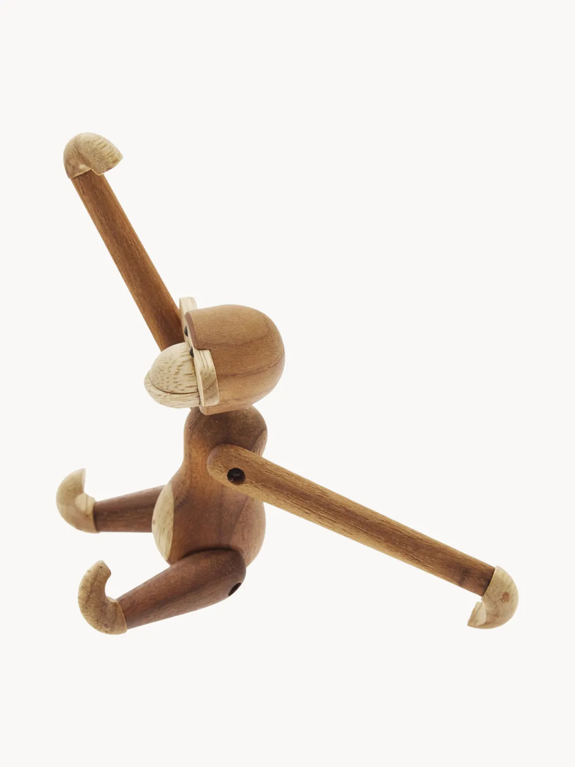 Jarrones|Figuras Decorativas>KAY BOJESEN Figura decorativa de madera de teca artesanal Monkey, 10 cm