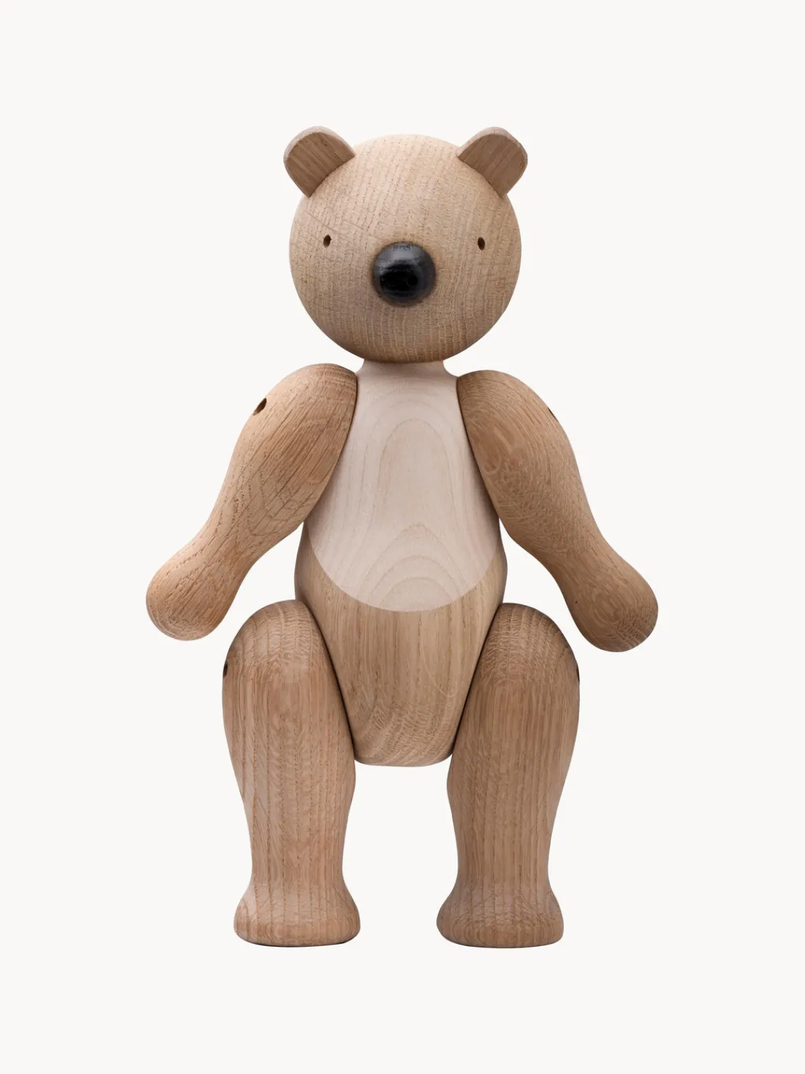 New Figura decorativa de madera de roble artesanal Bär Figuras Decorativas|Jarrones