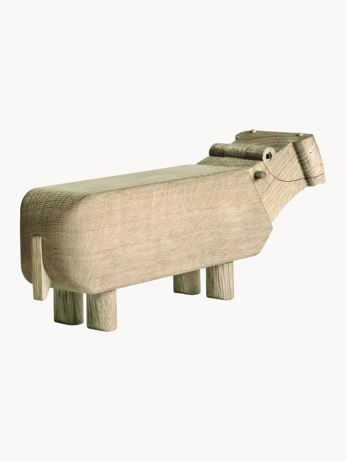 Figuras Decorativas|Jarrones>KAY BOJESEN Figura decorativa de madera de roble Hippo