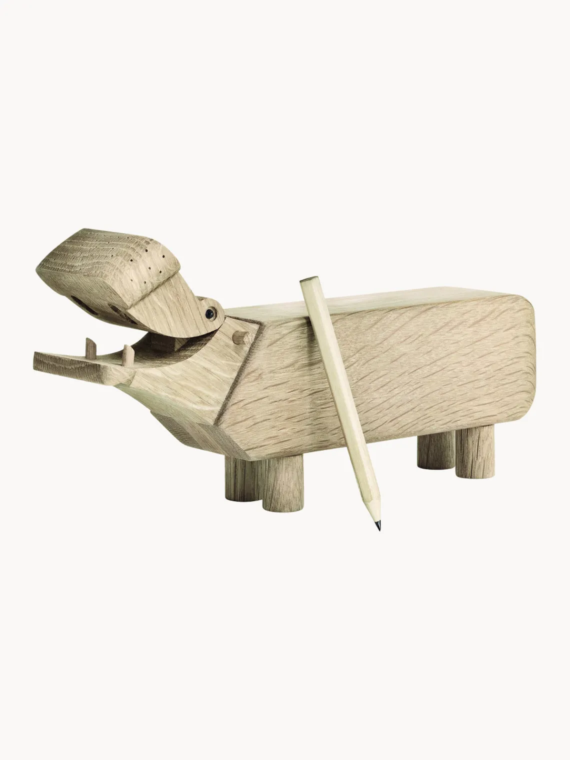 Figuras Decorativas|Jarrones>KAY BOJESEN Figura decorativa de madera de roble Hippo
