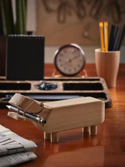 Figuras Decorativas|Jarrones></noscript>KAY BOJESEN Figura decorativa de madera de roble Hippo