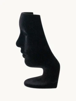 Figuras Decorativas|Jarrones>Driade Figura decorativa en terciopelo Nemo Terciopelo negro