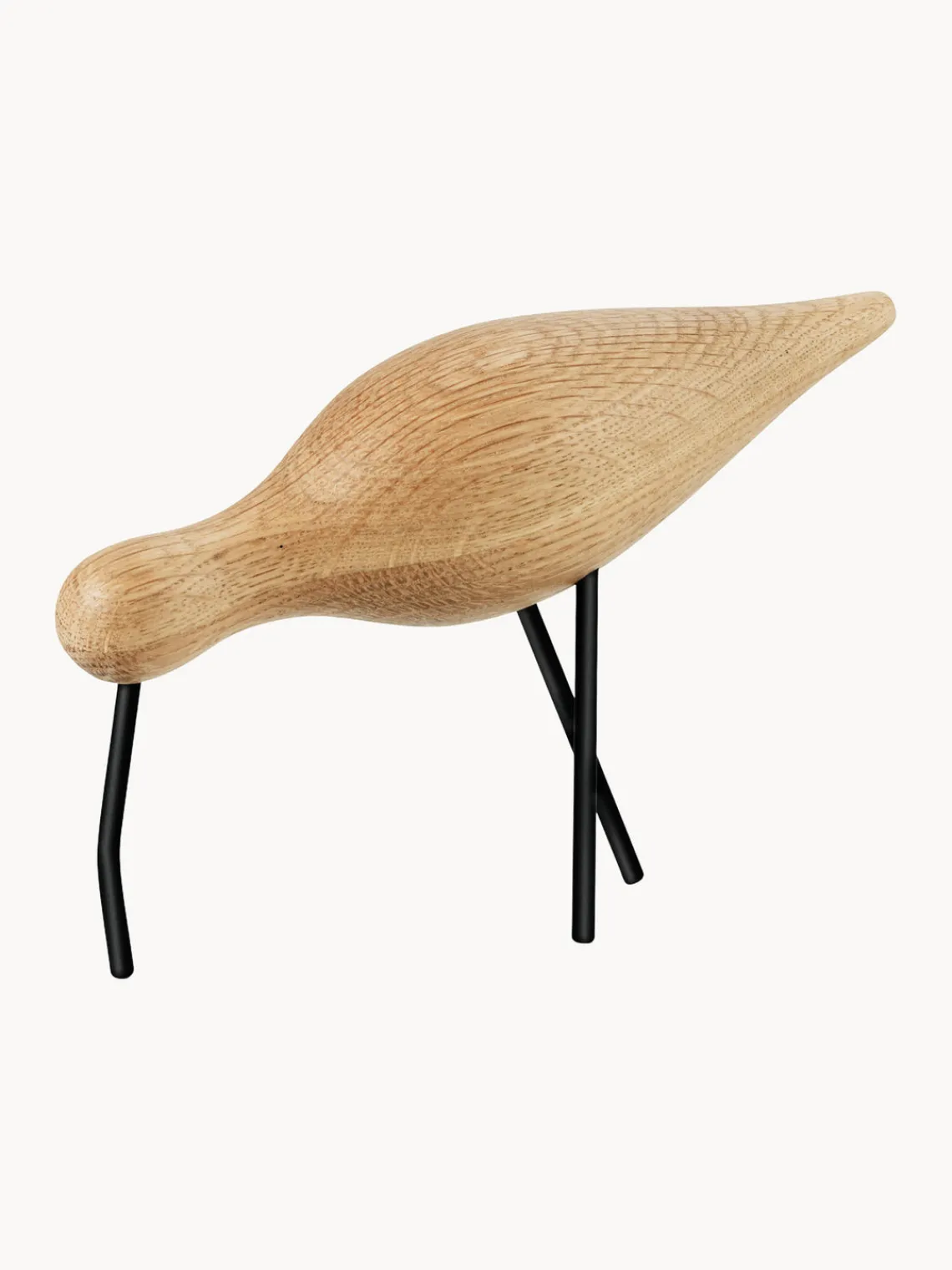 Figuras Decorativas|Jarrones>Normann Copenhagen Figura decorativa Shorebird Madera de roble, negro