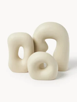 Jarrones|Figuras Decorativas>Westwing Collection Figuras decorativas Alenda, 3 uds. Blanco Off White