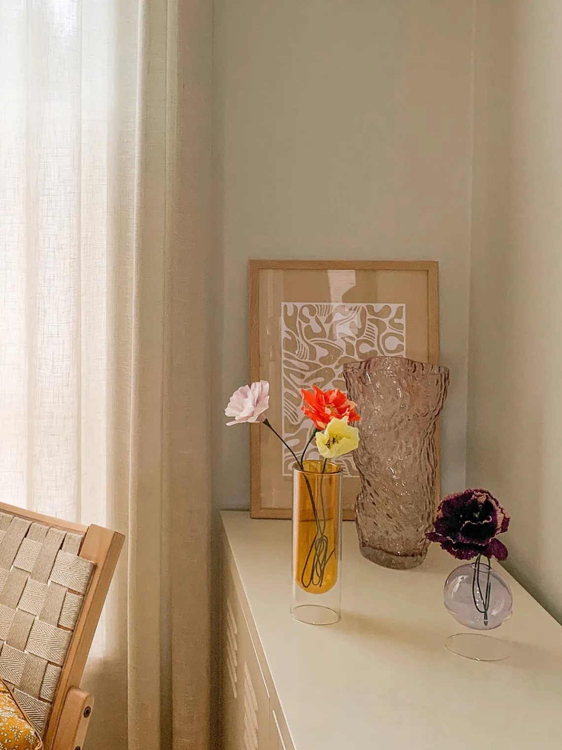 Flores Artificiales|Jarrones>Studio About Flor artificial artesanal Peony Color berenjena