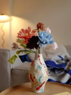 New Flor artificial artesanal Peony Flores Artificiales|Jarrones