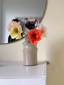 Clearance Flor artificial artesanal Dahlia Flores Artificiales|Jarrones