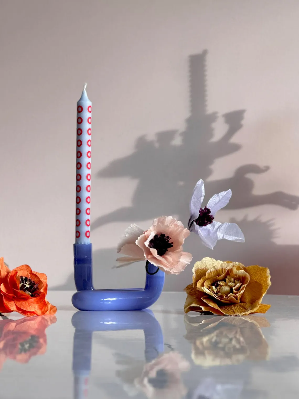 Discount Flor artificial artesanal Ice Poppy Flores Artificiales|Jarrones