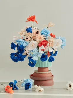 Sale Flor artificial artesanal Ice Poppy Flores Artificiales|Jarrones