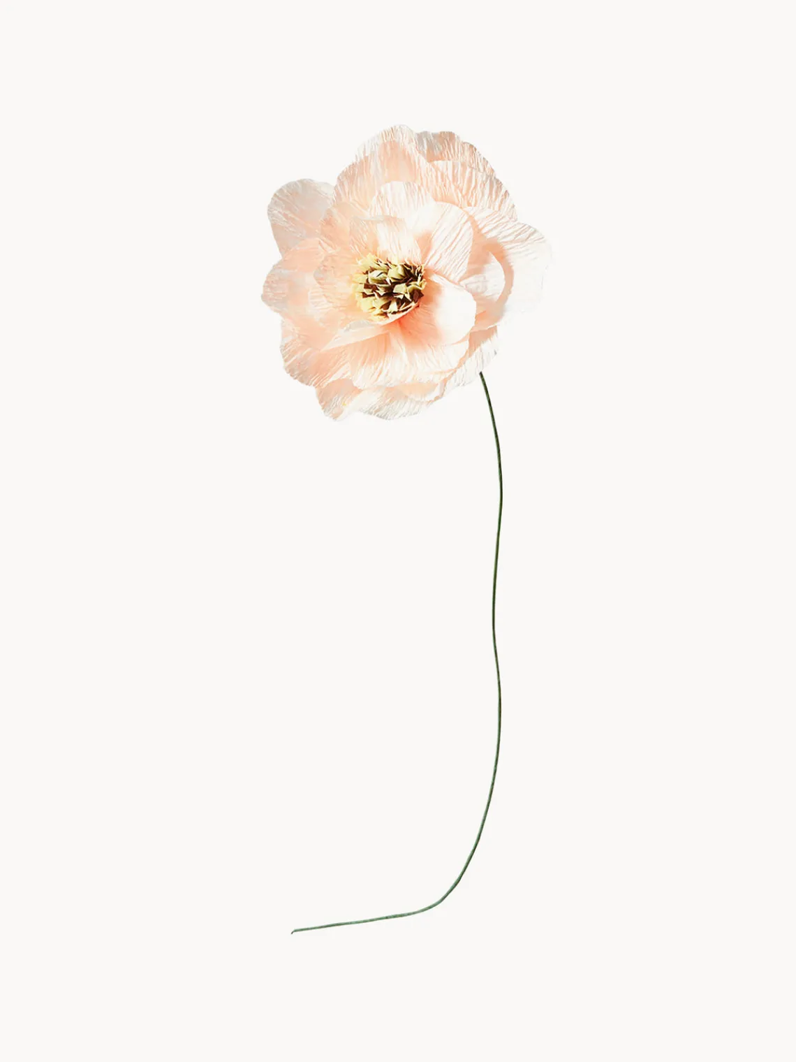 Flores Artificiales|Jarrones>Studio About Flor artificial artesanal Poppy Blanco crema