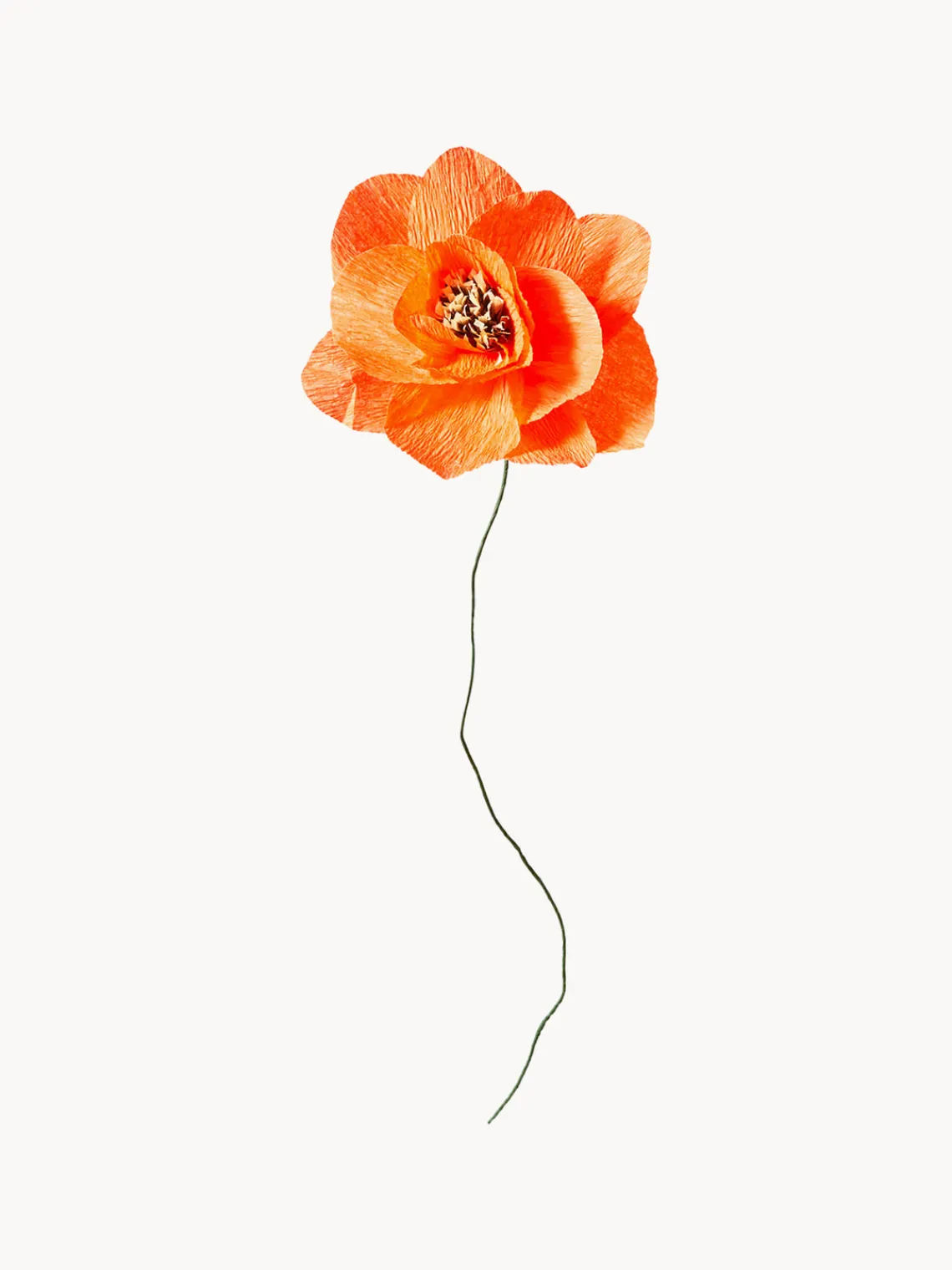 Flores Artificiales|Jarrones>Studio About Flor artificial artesanal Poppy Naranja