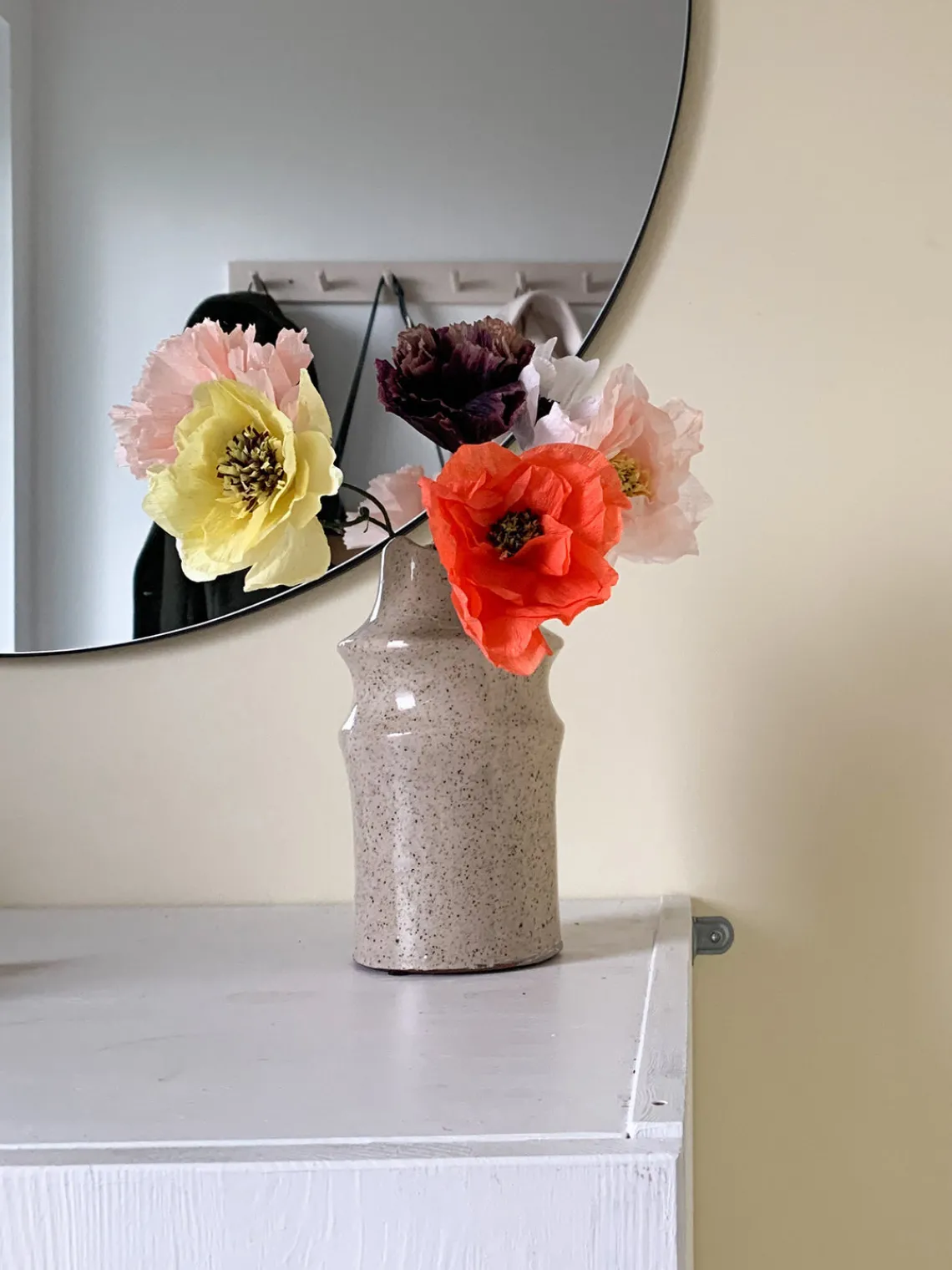 Flores Artificiales|Jarrones>Studio About Flor artificial artesanal Poppy Naranja