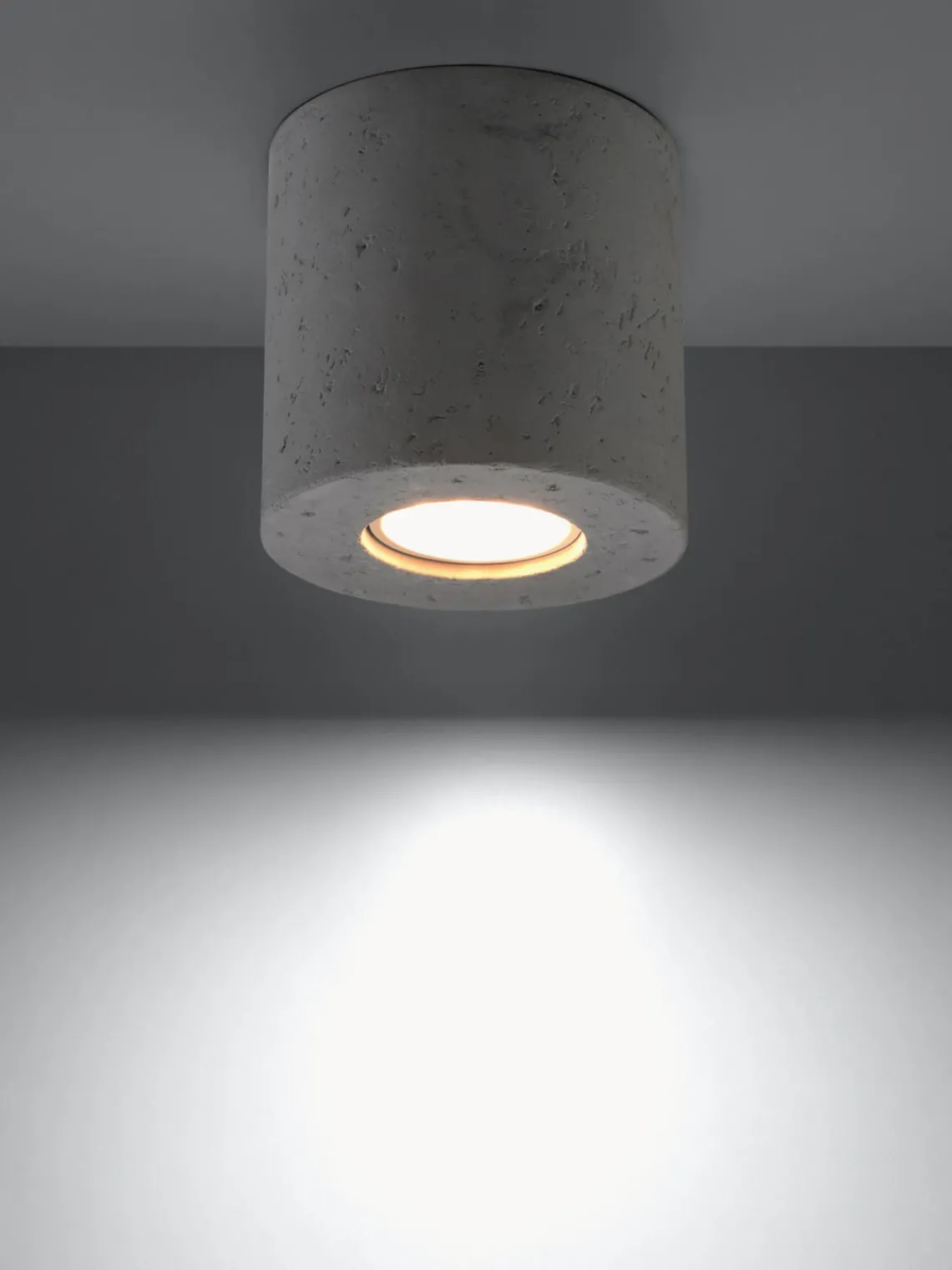 Plafones|Lámparas De Techo> Foco artesanal de cemento Rosalia