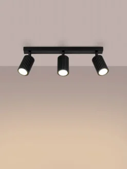 Plafones|Lámparas De Techo> Foco de techo Gleam Negro