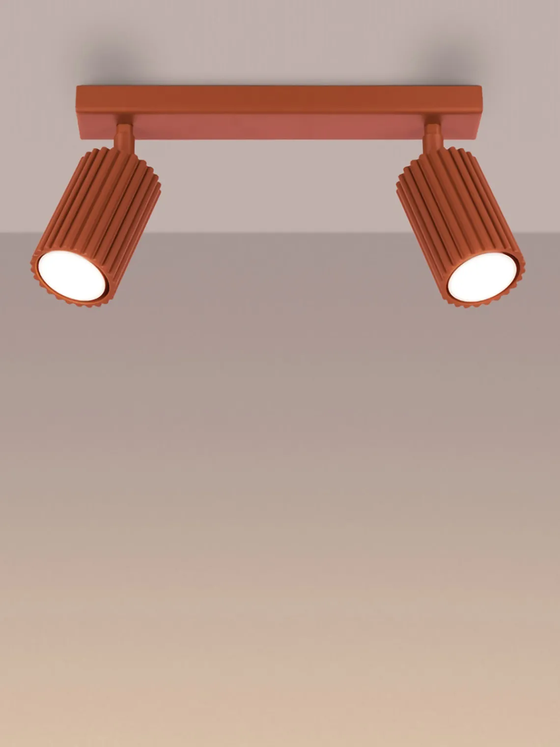 Plafones|Lámparas De Techo> Foco de techo Gleam Terracota